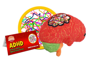 GIANT MICROBES ADHD Plush, Funny ADHD Gifts, Neurodivergent, Neurodiversity Gifts, School Psychologist Gift, Mental Health Matters, Emotional Support