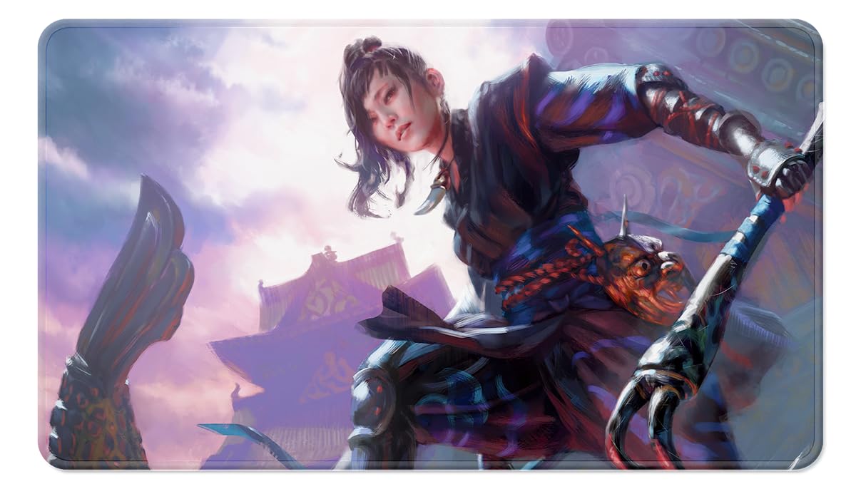 Ultra Pro - Commander Series #2: Allied - Yuriko Stitched Playmat for Magic: The Gathering, Custom Gaming Card Game Play Area Playmat Surface