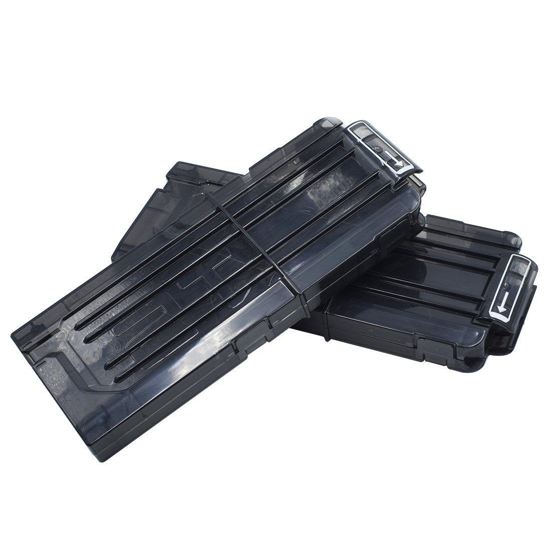 OIMIO Bullet Clips, 4 Pack 12 Darts Quick Reload Clips Magazine Clips for Nerf n-Strike Elite Blaster (Black)