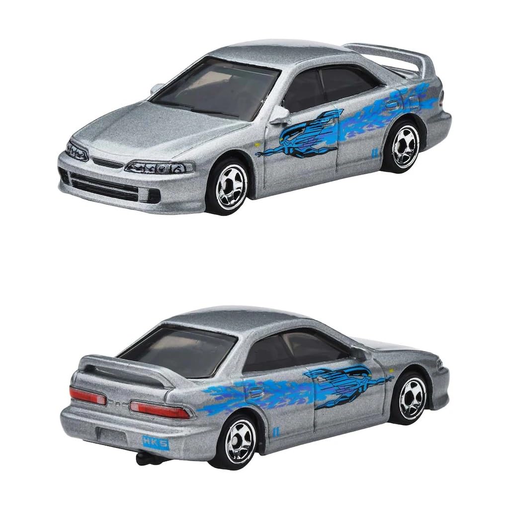 Hot Wheels Fast and FURIOUS Graphic Remix Auto ACURA INTEGRA SEDAN GSR - Die Cast Model 1:64 Scale - Length 7 cm - JBY45