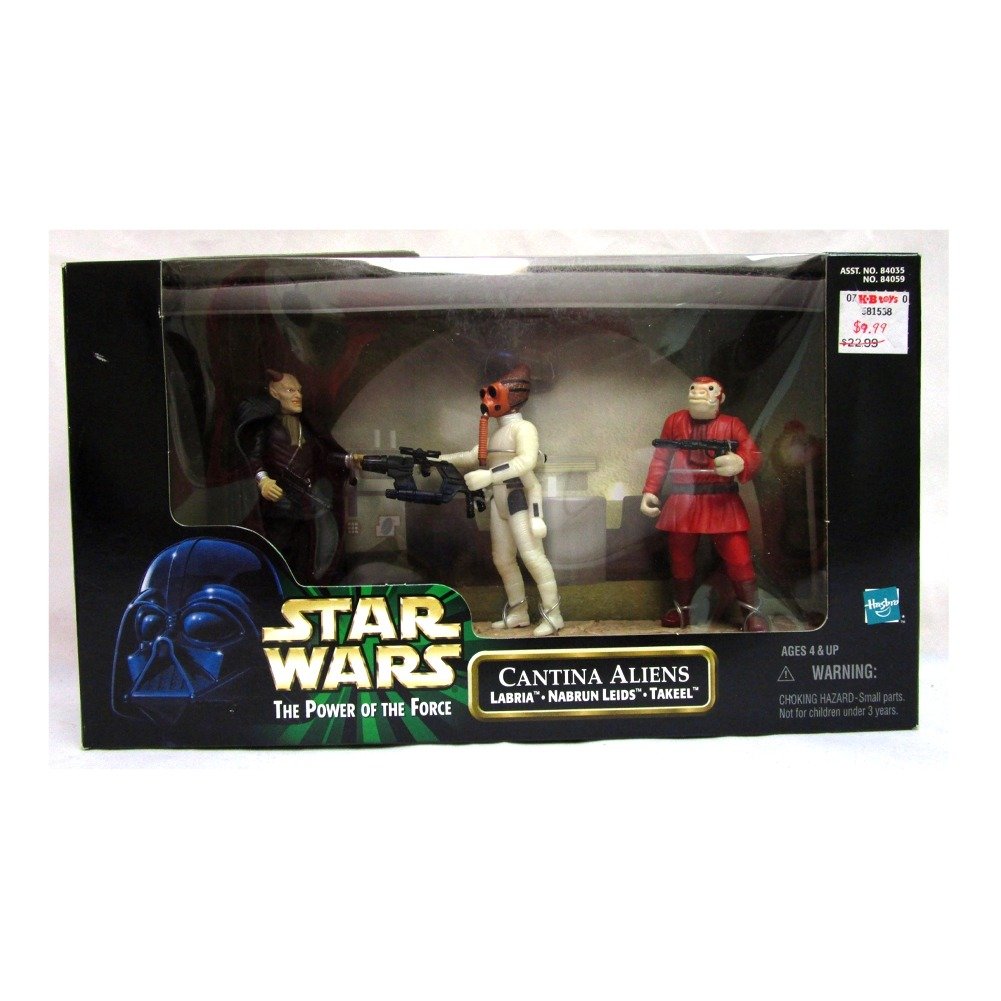 Star Wars Power of The Force Movie Scene: Cantina Aliens-Snaggletooth, Labria, and Nabrun Leids