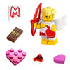 LEGO Valentine’s Day Combo Pack - Collectible Series 27 Cupid Minifigure with Hearts, Chocolate Bar, Red Jewel, and Minifigureland Tile