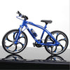 Nuoyi Creative Alloy Finger Bicycle 1:10 Miniature Simulated Bicycle, Road Finger Bicycle Toys(Blue)