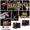 Scratch Art for Kids & Adults, Rainbow Engraving Painting Landscape Scratchboard(A4) Crafts Set: 8 Sheets Scratch Cards with 4 tools