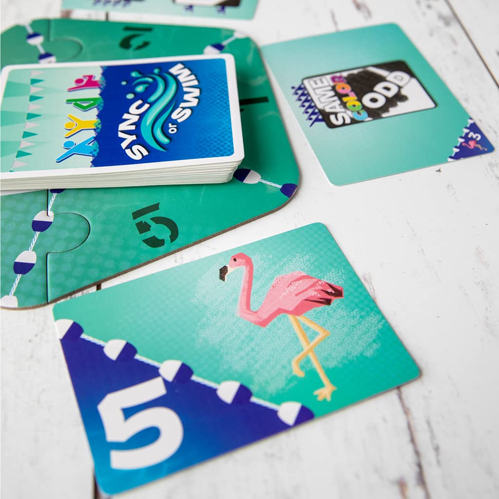Bézier Games, Sync or Swim - Fast & Fun Strategic Card Game - for 2 to 4 Players, Ages 14+