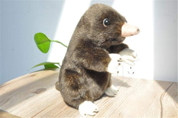 TAMMYFLYFLY 19cm Soft Male Ant Mouse Lifelike Mole Plush Toy Cute for Birthday Gift boy Girls Or Party