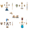 iREOGAME Medieval Weapon Armor Swords Castle Knight Shield Spear, 23Pcs Medieval Knight Shield Building Blocks Set,MOC Bricks Parts Sets for Boys