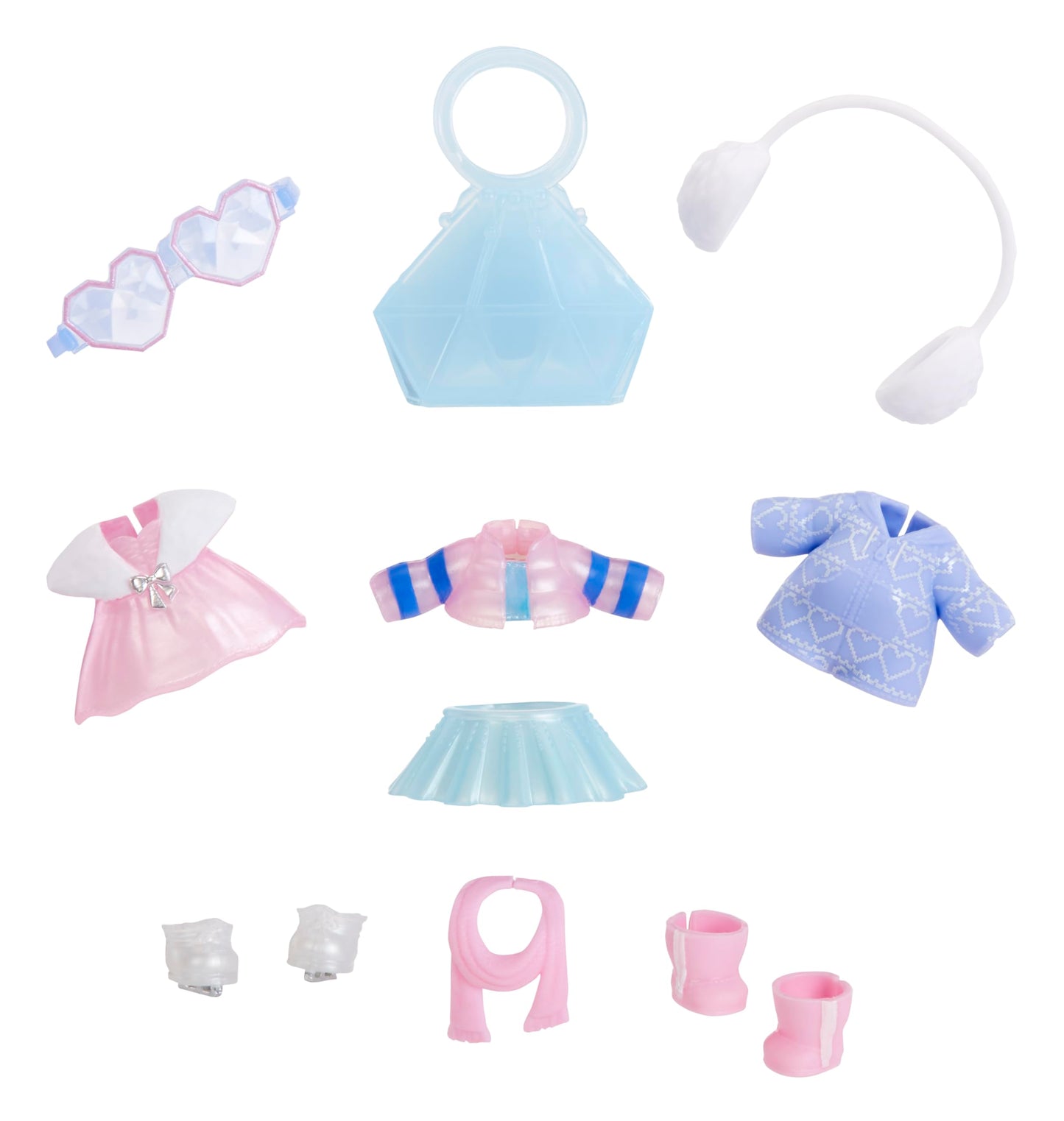 LOL Surprise Fashion Packs Winter Style - 6 Unique Styles each with (3) Outfits, (2) Pairs of Shoes, (4) Accessories - Mix and Match Styles to Create