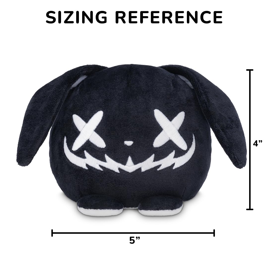 TeeTurtle Glow in The Dark Halloween Bunny 4" Plushie - Cute Kawaii Spooky Stuffed Animal