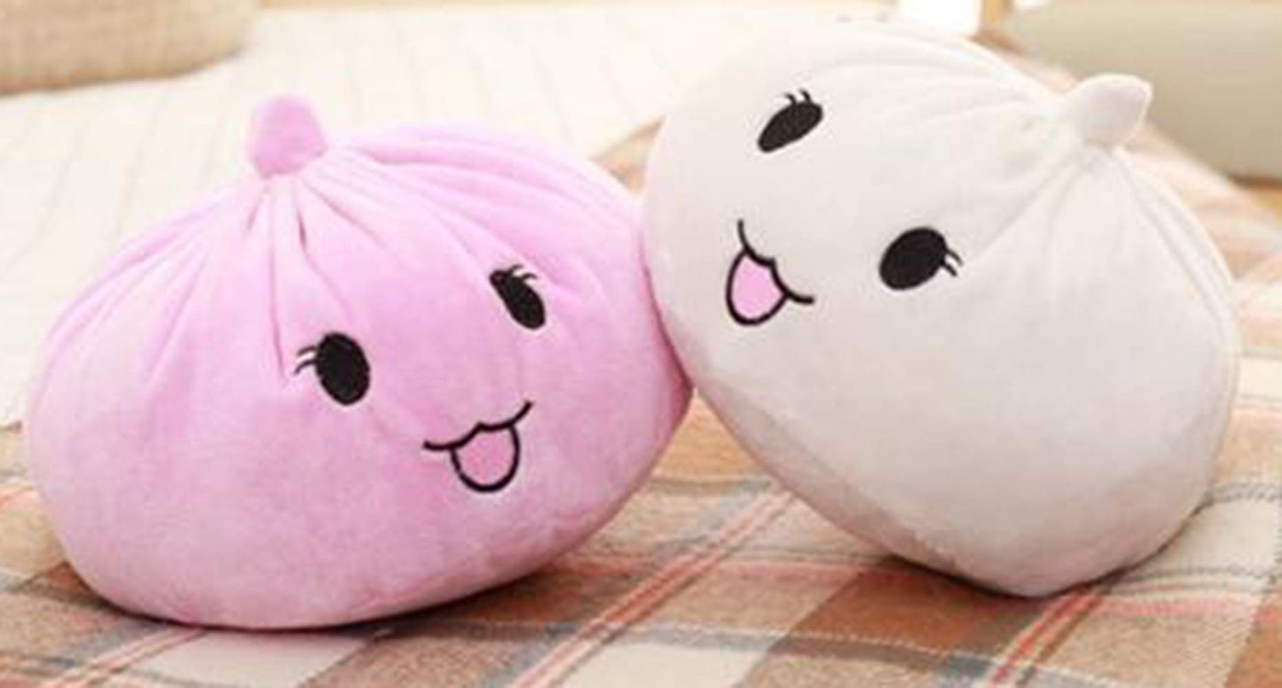 Gardening Spring Plush Toy Plush Toy Steamed Stuffed Fun Cute Dumpling Doll Sleeping Pillow Cushion (White)