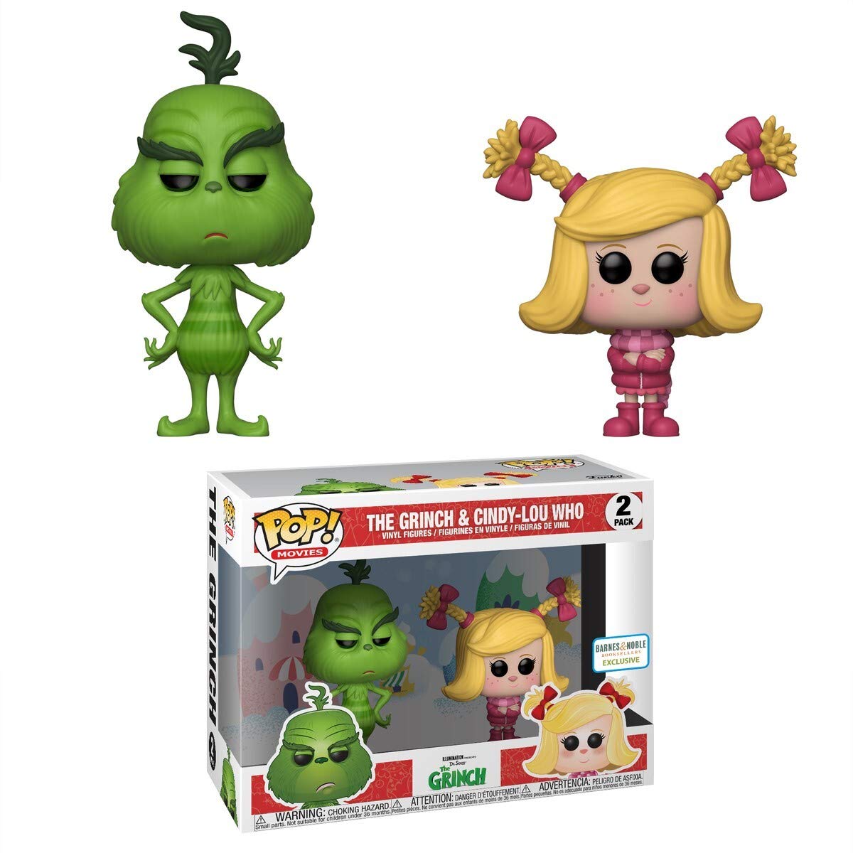 POP Movies: The Grinch 2PK Grinch & Cindy-Lou Who (B&N Exclusive)