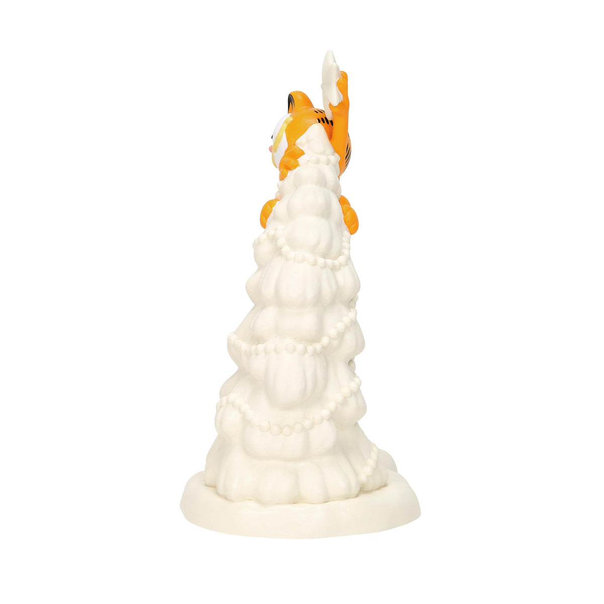 Department 56 Snowbabies Garfield Be Careful Climbing Christmas Tree Figurine, 7.48 Inch, Multicolor