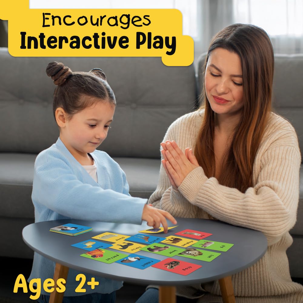 Briarpatch, First 100 Animals Matching Card Game, Based On Board Books by Roger Priddy, Preschool Learning for Kids