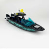 JQARCH Speed Boat Building Blocks Sets, City Police Fire & Rescue & Patrol & Floating Boat Toy, City Coast Guard Ships, Creative Building Bricks