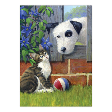 Royal & Langnickel 11 x 15 inch Friends at Play Pre-Printed Paint by Number Painting Set