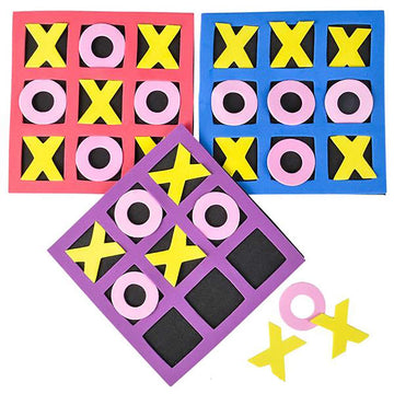 The Dreidel Company Foam Tic-Tac-Toe Game, Great for Bag Fillers, Party Events, Birthdays, Classroom Prizes, and Much More - Foam (24-Pack)