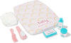 Casdon Baby Huggles Changing Mat Set. Dolls Changing Mat for Children Aged 3+. Includes Reusable Nappy, Brush, Pretend Talc and More