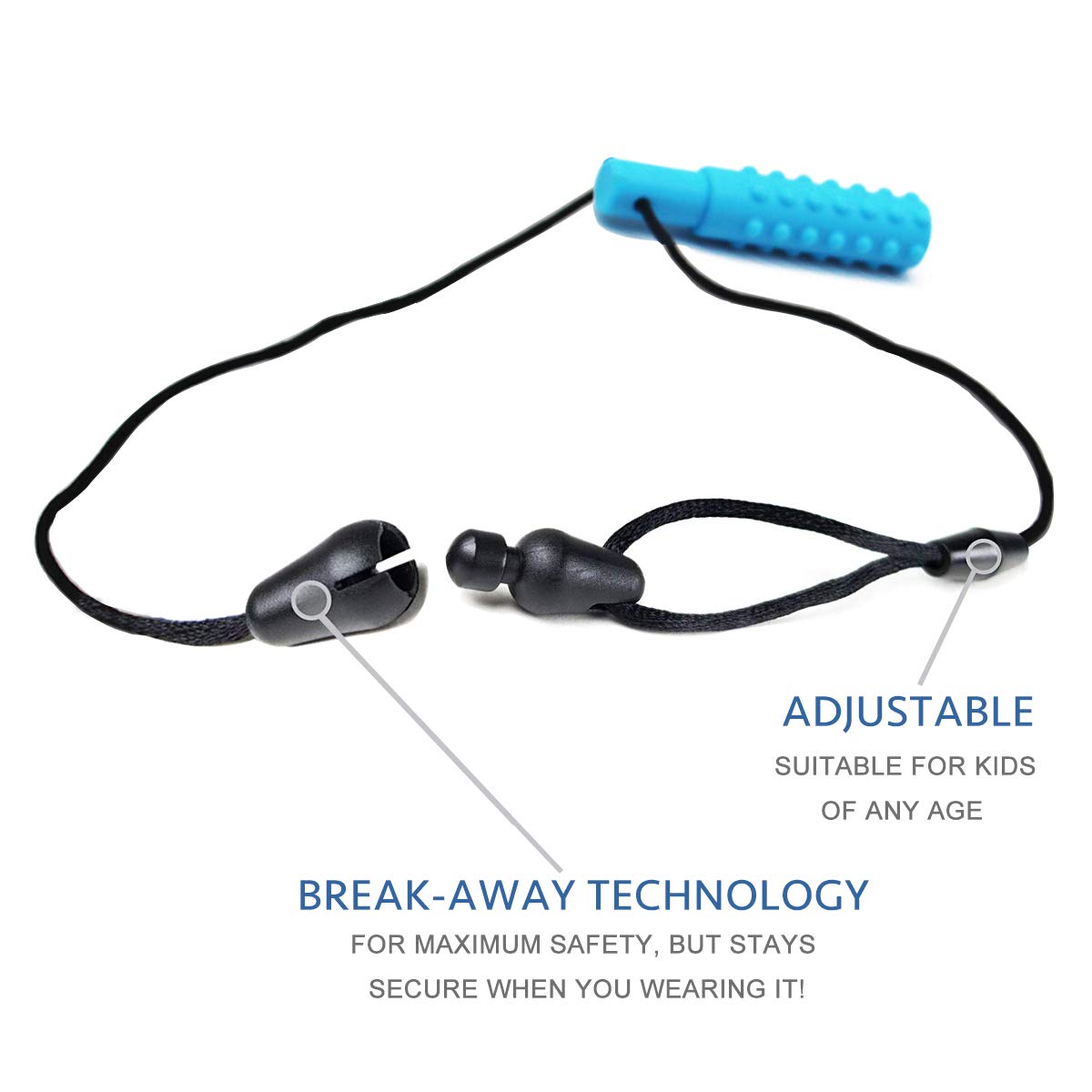 Xtra Tough (XT) Sensory Chew Necklace (3 Pack) - Sensory Oral Motor Aids Teether Toys for Autism, ADHD, Baby Nursing or Special Needs- Designed