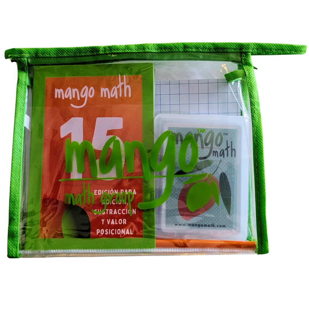 MANGO Math 15® - Math Flash Cards - Educational Math Games for Kids - Addition, Subtraction, Place Value Play & Learning Kit -2nd 3rd 4th Grades