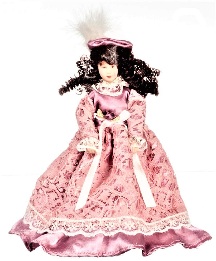 Aztec Imports, Inc. Dollhouse Miniature Doll Female, Victorian Outfit #G7653