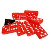 OMURA Games | Acrylic Double 6 Jumbo Dominoes Set (Glossy Red)