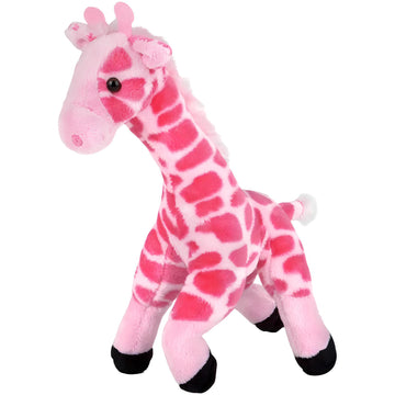 Rhode Island Novelty Majestic Pink Giraffe Plush, Soft Safari Animal Stuffed Toy for Kids, 11 Inch