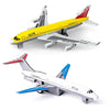 QUANA Toy Airplanes 2 Pack Diecast Plane Model Pull Back Airplane Toys for 3 4 5 6 7 Years Old Boys, Alloy Aircraft Kids Play Vehicles Aeroplane