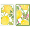 Caspari Limoncello Bridge Playing Cards - 2 Coordinated Decks, Standard Bridge Size, Gift Box