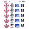 Carroll Shelby Sticker Sheet - 20 Stickers