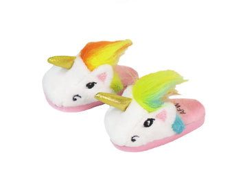 American Fashion World Unicorn Slippers for 14-Inch Dolls | Premium Quality & Trendy Design | Dolls Shoes | Shoe Fashion for Dolls for Popular Brands