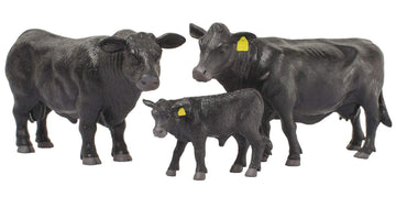 Little Buster Toys Angus Cow - Realistic Black Angus Cow, 1/16th Scale