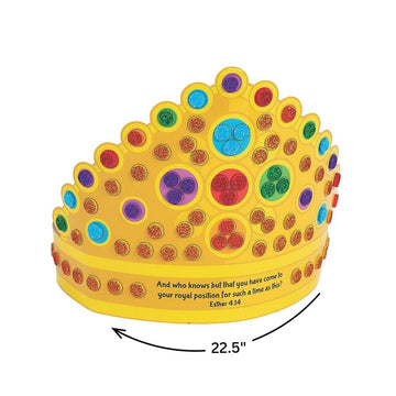 Queen Esther Mosiac Crown Craft Kit - Crafts for Kids and Fun Home Activities
