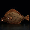 Frankiezhou Home Flounder Plush Toy - Simulation 17" Grey Lifelike Cute Flatfish Stuffed Animals Toys, Super Soft Sea Creatures Model Plush Toy Gift