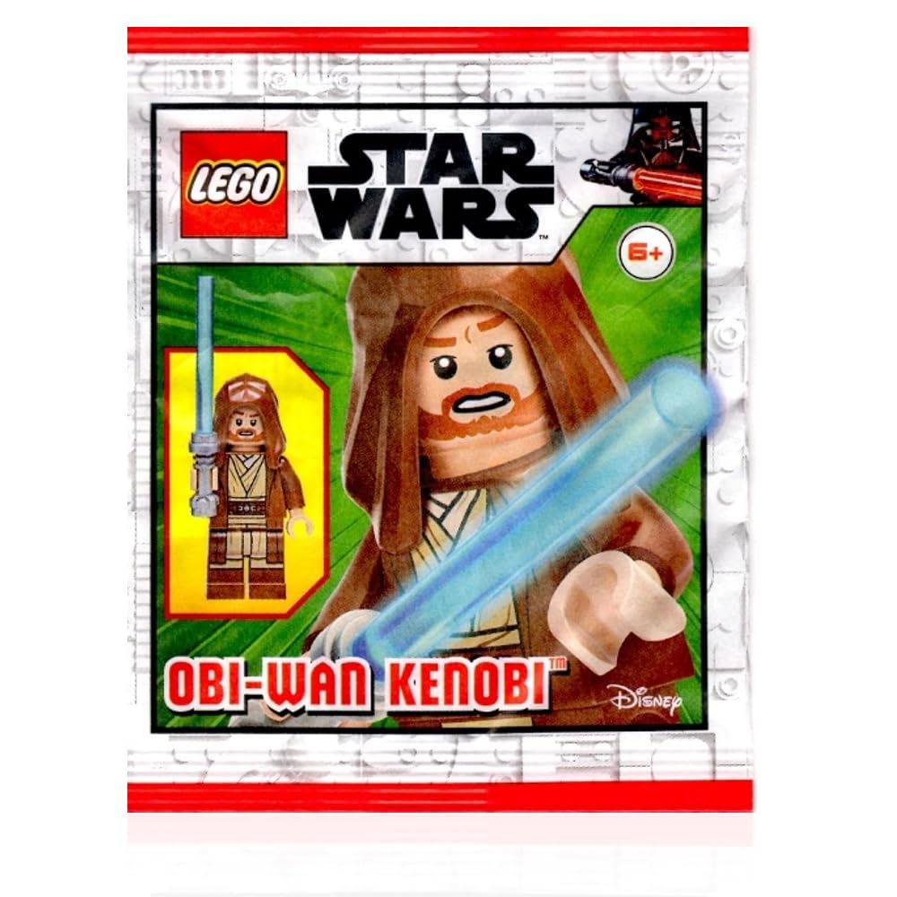 LEGO Star Wars Episode 2 Clone Wars Minifigure - OBI-Wan Kenobi (Brown Robe and Hood) with Lightsaber Limited Edition