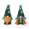 QINYIER St Patricks Day Decorations, 2Pcs St Patricks Day Gnomes Plush, Knitted Shamrock Leprechaun Tomte, Irish Holiday Decor for Home Table Shelf