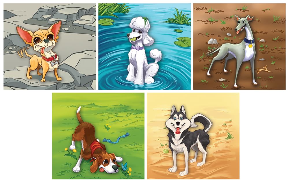 Fireside Games Zoomies - Fast-Paced Dog Walking Family Card Board Game Fun for All Ages Quick Play 2 to 4 Players Ages 10+