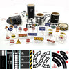 Road Tape for Toy Cars & Trains Black Track 3 Rolls Road Tape 197 inch by 1.9 inch, Packing Traffic Signs Stick to Floors and Walls, Quick Cleanup