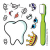 SmileMakers Make-Your-Own Tooth Guy Stickers - Prizes and Giveaways - 100 per Pack