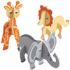 Fun Express 3-D Foam Safari Animals Ck - VBS Vacation Bible School Supplies/Decor - Crafts for Kids and Fun Home Activities