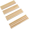 Yuanhe Domino Trays Holders Rack - Set of 4 Wooden Tiles Stand Holders Dimonos Boards for Mexican Train Rummy Chickenfoot