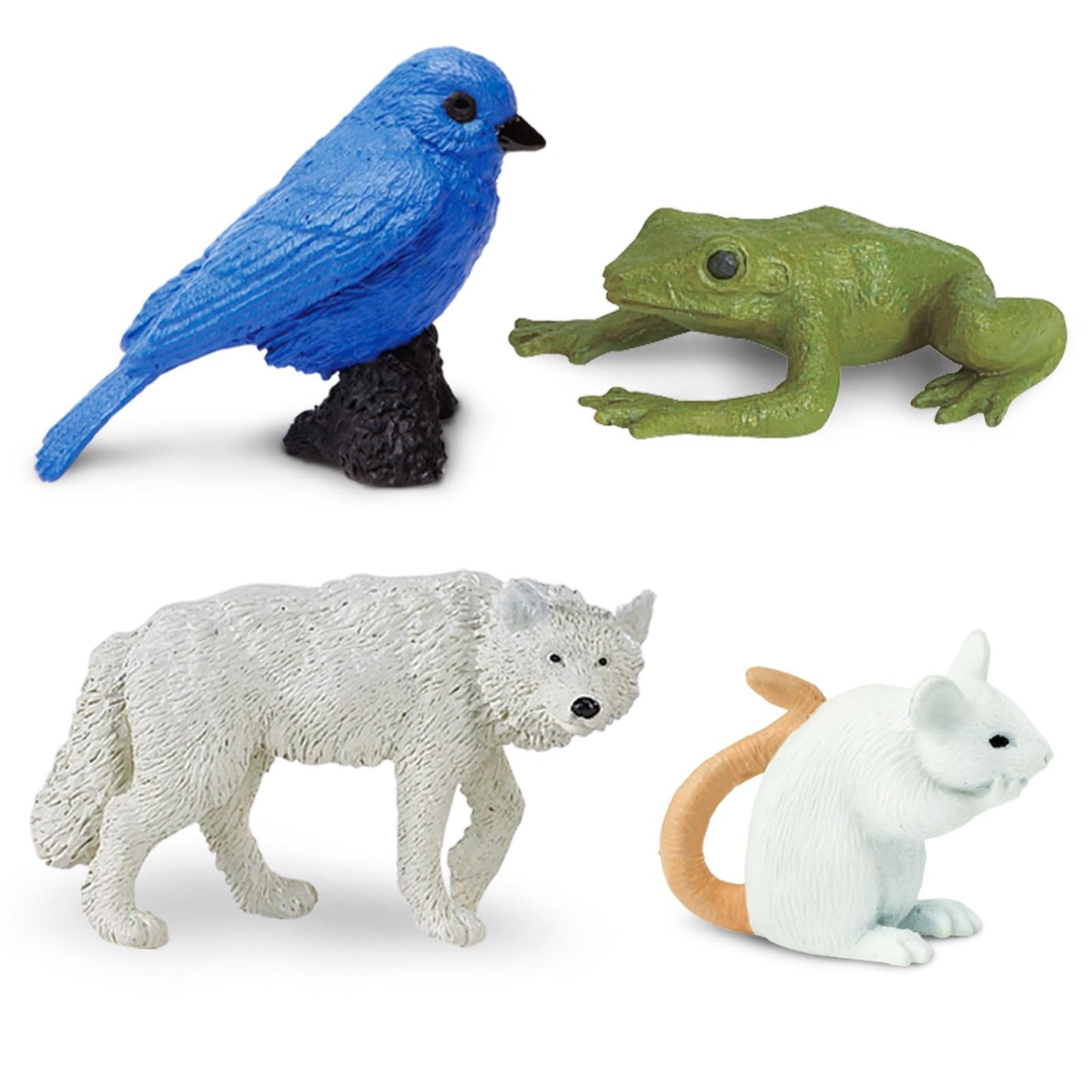 Safari Ltd. Fairy Tale Animals TOOB - Figurines of Unicorn, Dragon, Frog, Wolf, Rabbit, Doe, White Stallion, Bear, Mouse, Bluebird, and Fox - Play