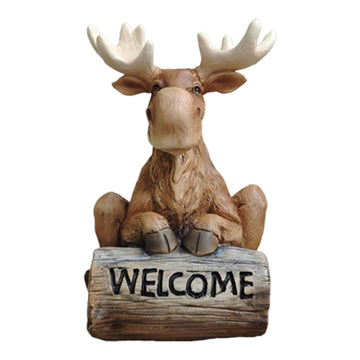 Spoontiques Moose Garden Statue - Decorative Garden Statue - Colorful Home Décor for Indoor or Outdoor Use - Patio Decoration - Garden Accessory
