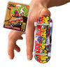 TAILWHIP Fingerboard pro Wood 32/34 mm pro Truck Lock Nuts, Bearing Wheel (Graffiti 33 mm)