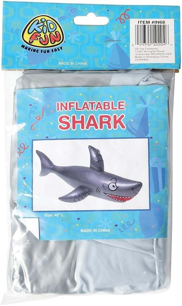 One 40" Long Vinyl Inflatable Shark
