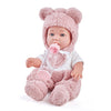 eDollable 12 inch Baby Doll Playset with Accessories - Bottle, Clothes, Pacifier, Blanket, Educational Pretend-Play Toys for Toddlers, Gift for Girls