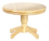 Dollhouse Miniature 1:12 Scale Round OAK Table #T4259