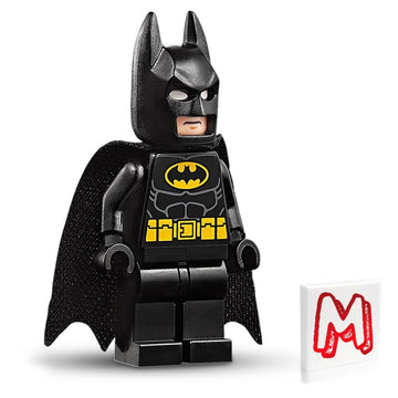 LEGO Super Heroes DC Batman Minifigure Combo - Batman (in Black Suit with Batcape and Bat-a-rang) and Robin (Green Mask and Yellow Cape) with Staff