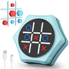 Electronic Tic Tac Toe Game,5-in-1 Handheld Puzzle Games,Tic Tac Toe Bolt Game for Educational&Memory,Portable Travel Games for Car Ride with Silent