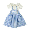 niannyyhouse Doll Clothes Shirt and Suspender Skirt Set Compatible with Blythe, OB24, Ball Jointed Dolls, Dress Up Accessories (Blue)