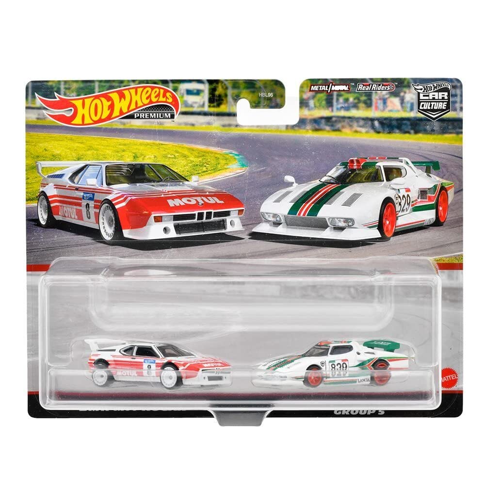 Hot Wheels Premium Car Culture 2-Pack BMW M1 Procar and Lancia Stratos Group 5